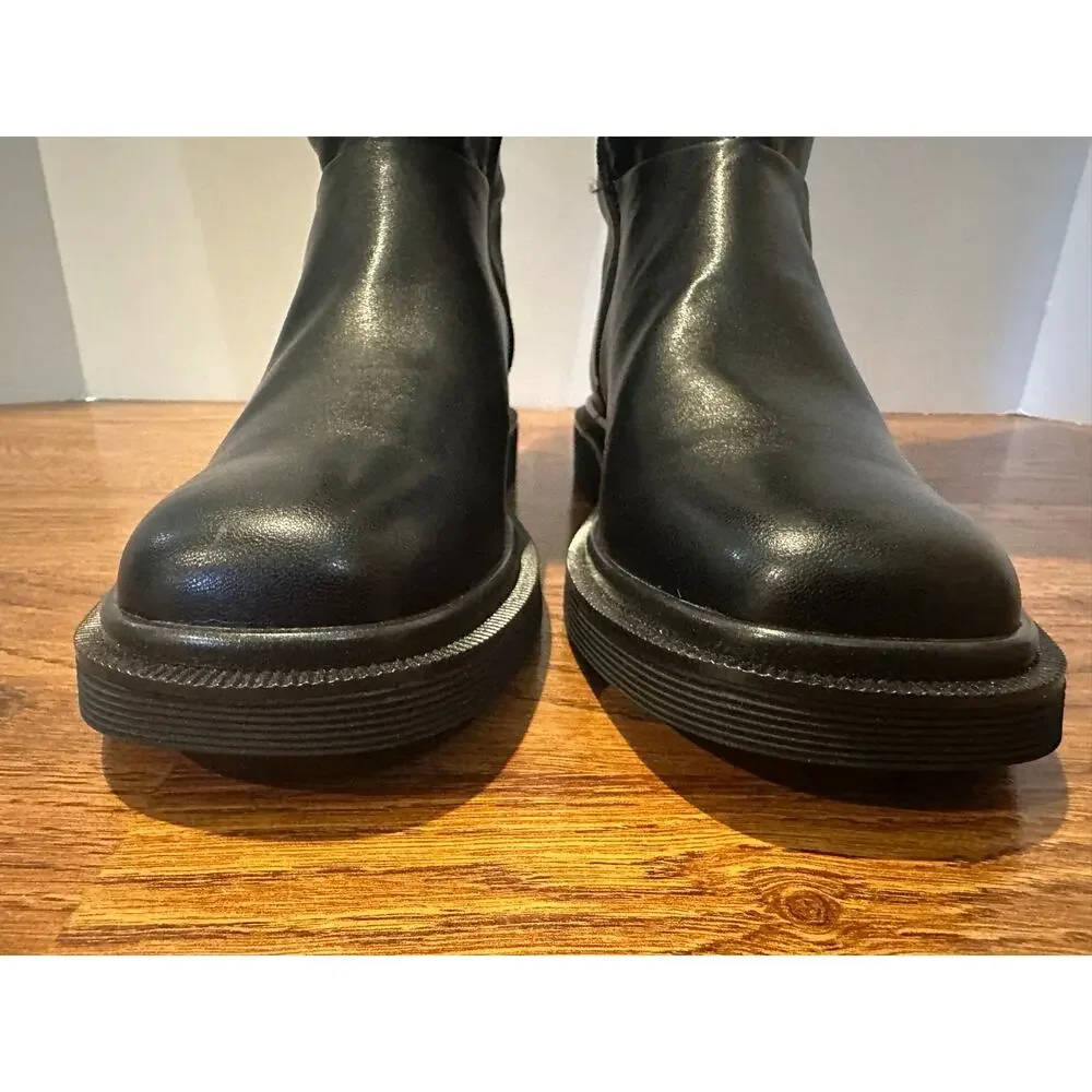 Franco Sarto Angeli Over the Knee Lug Sole Boots Black Women’s Size 8.5